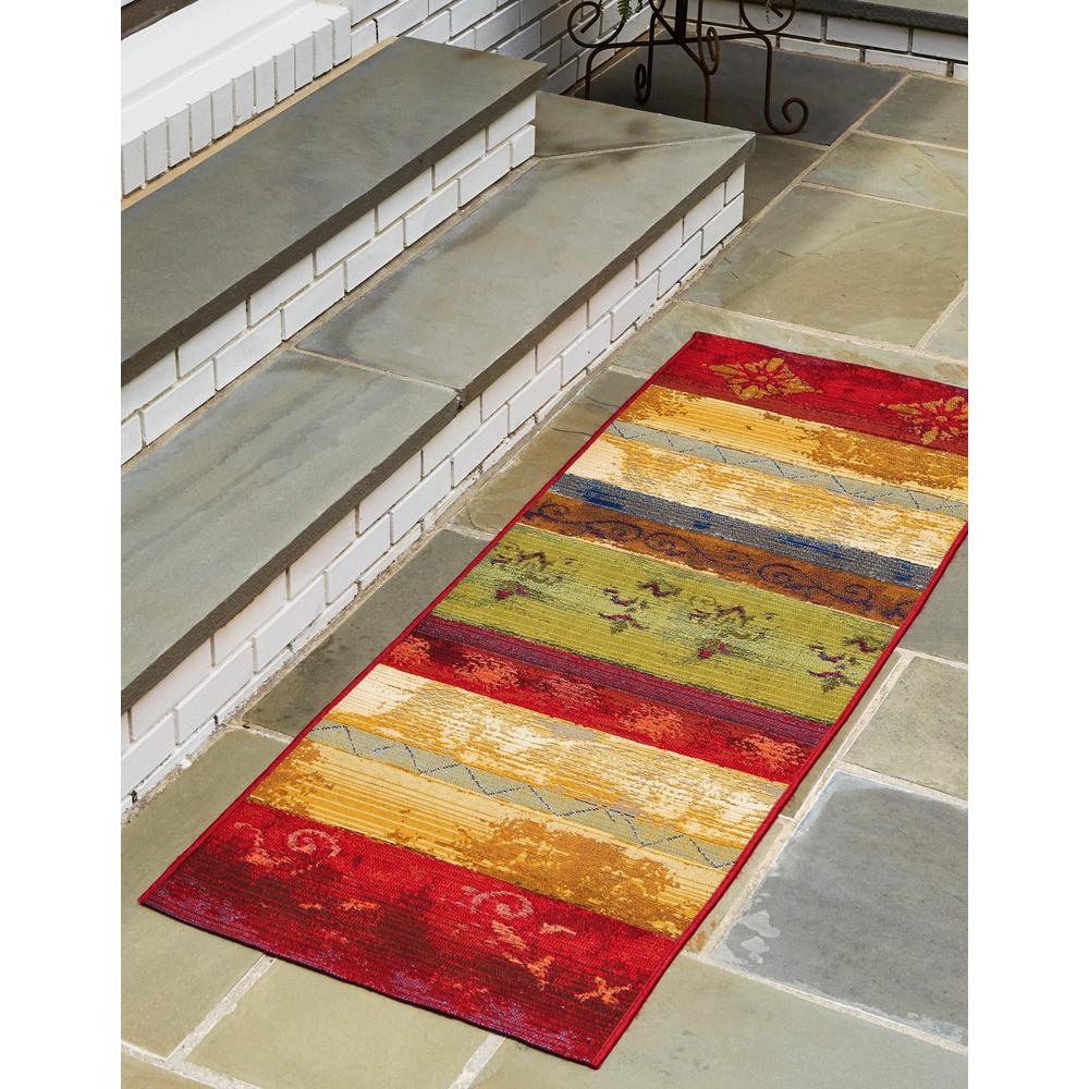Outdoor Modern Collection, Area Rug, Multi, 2' 0" x 3' 11", Runner. Picture 2