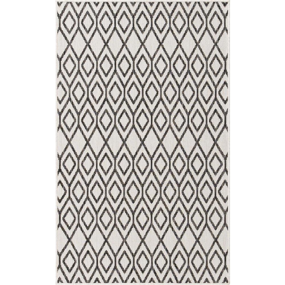 Jill Zarin Outdoor Turks and Caicos Area Rug 3' 3" x 5' 3", Rectangular Ivory. Picture 1