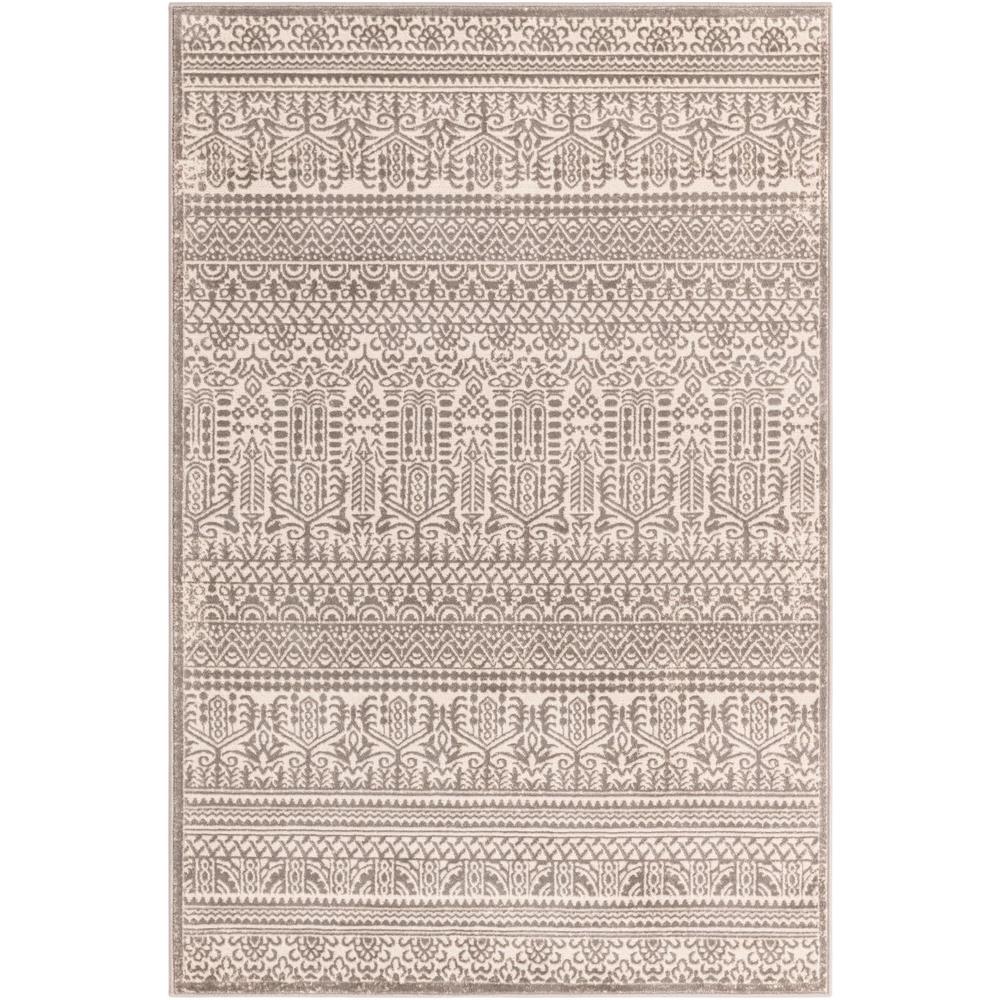 Uptown Area Rug 4' 1" x 6' 1" Rectangular Gray. Picture 1