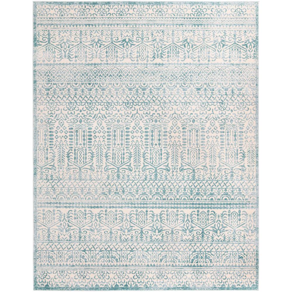 Uptown Area Rug 7' 10" x 10' 0" Rectangular Teal. Picture 1