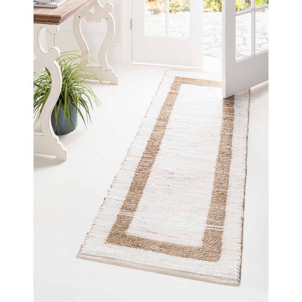 Unique Loom 6 Ft Runner in White (3153256). Picture 2