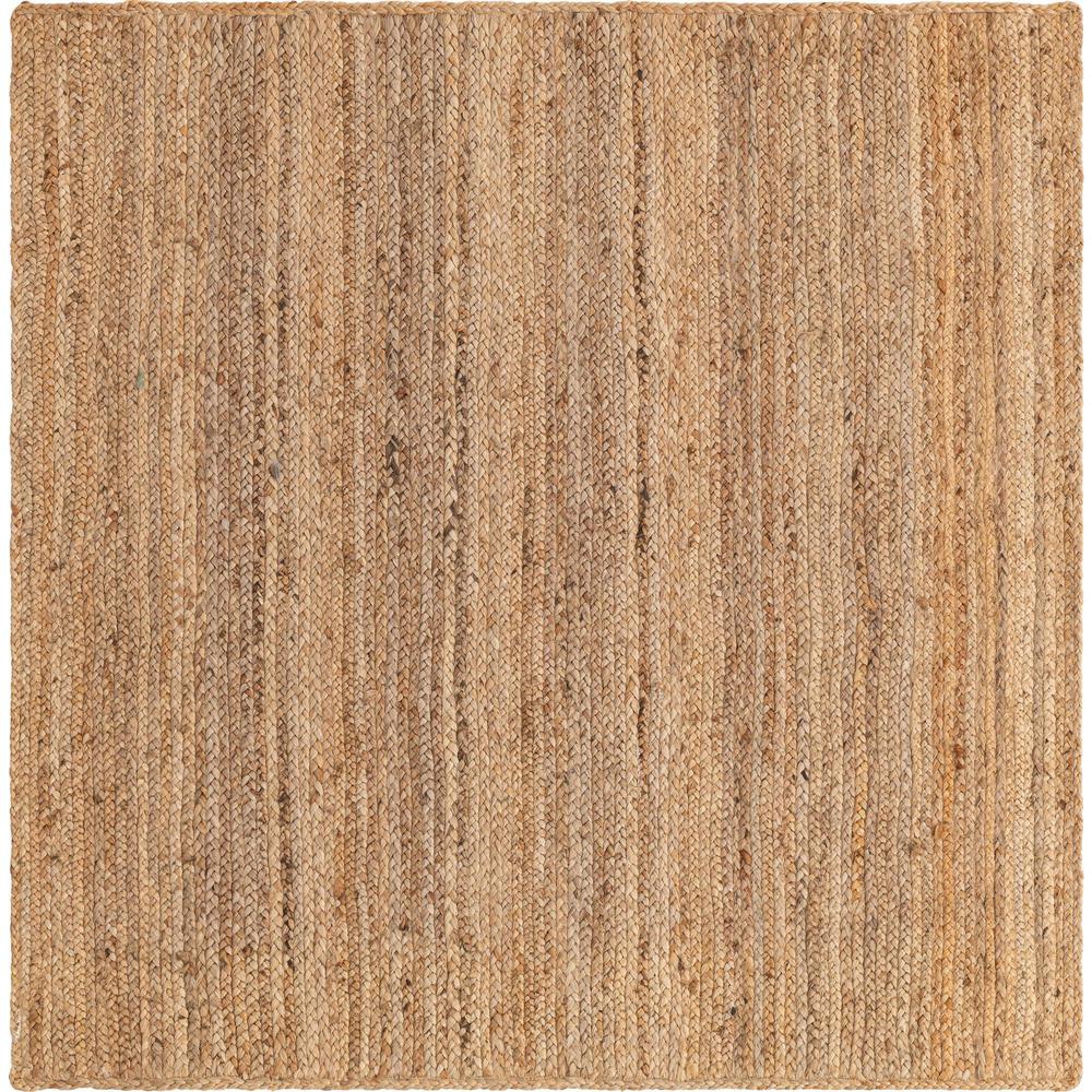 Unique Loom 5 Ft Square Rug in Natural (3150061). Picture 1