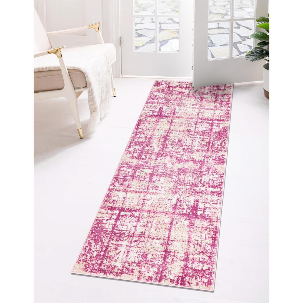 Uptown Lexington Avenue Area Rug 2' 7" x 13' 11", Runner Pink. Picture 2