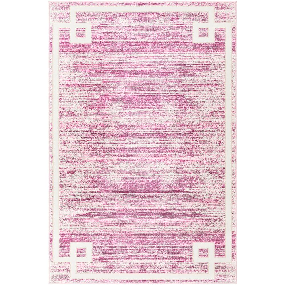 Uptown Lenox Hill Area Rug 4' 1" x 6' 1", Rectangular Pink. Picture 1