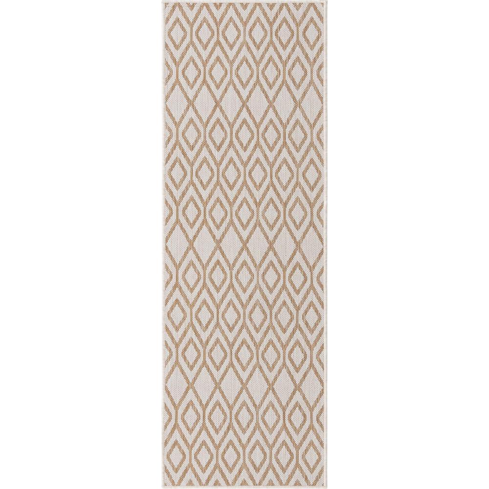 Jill Zarin Outdoor Turks and Caicos Area Rug 2' 0" x 6' 0", Runner Beige. Picture 1