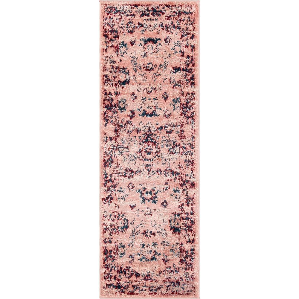 Unique Loom 6 Ft Runner in Pink (3150105). Picture 1