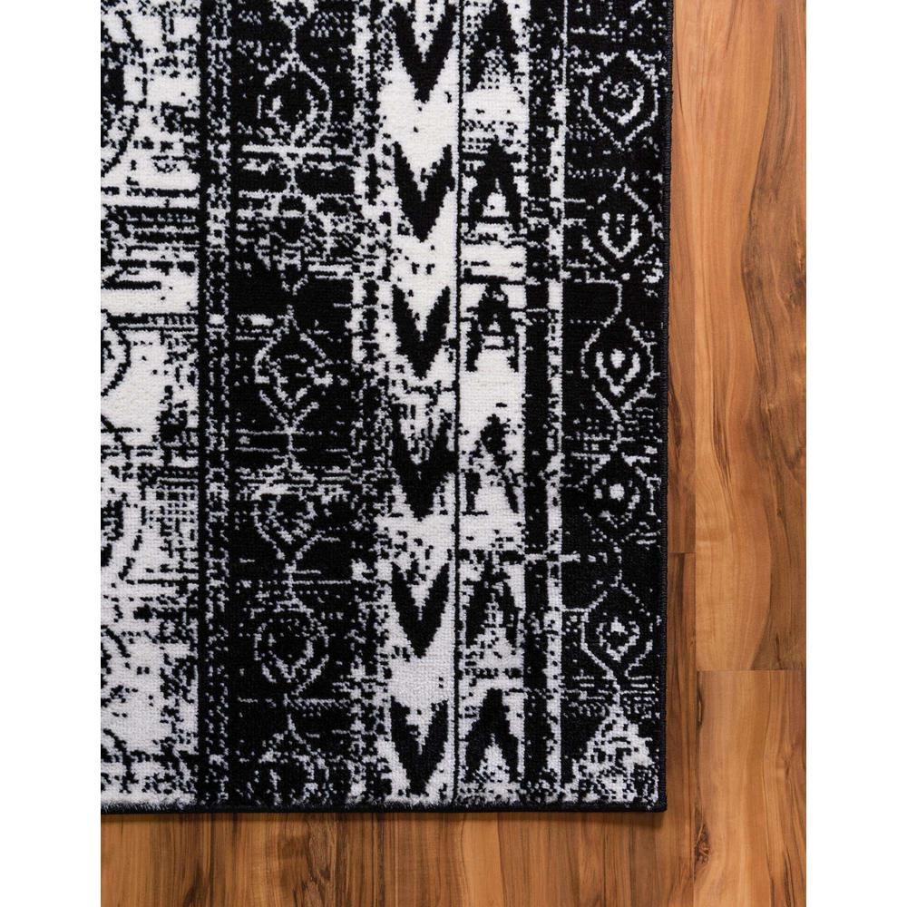 Portland Depoe Area Rug 10' 0" x 14' 0", Rectangular Black and White. Picture 9