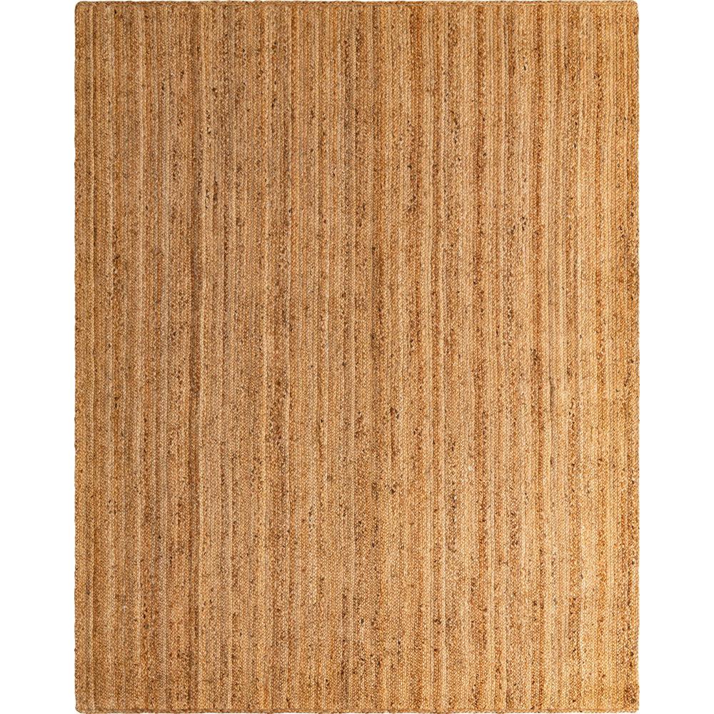 Braided Jute Luxe Collection, Area Rug, Natural, 7' 10" x 10' 0", Rectangular. Picture 1