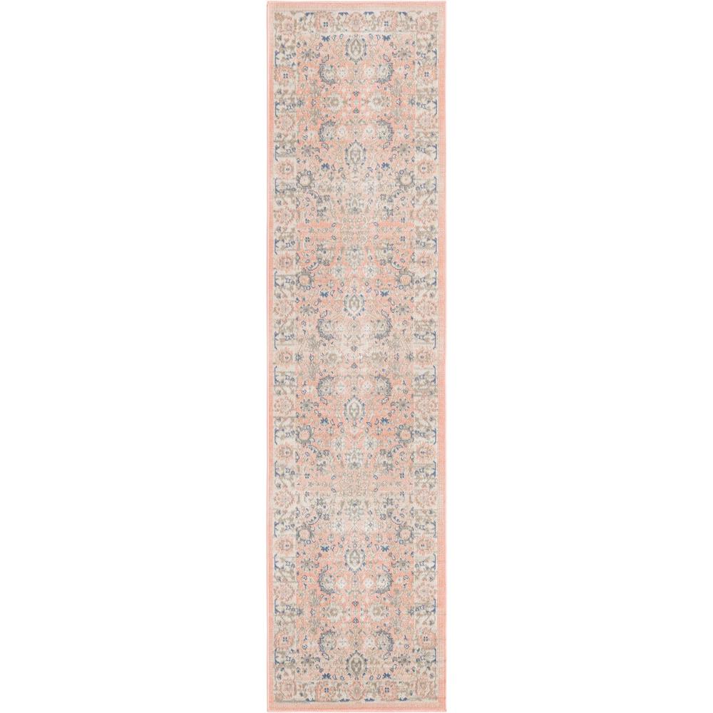Unique Loom 8 Ft Runner in Powder Pink (3155003). Picture 1