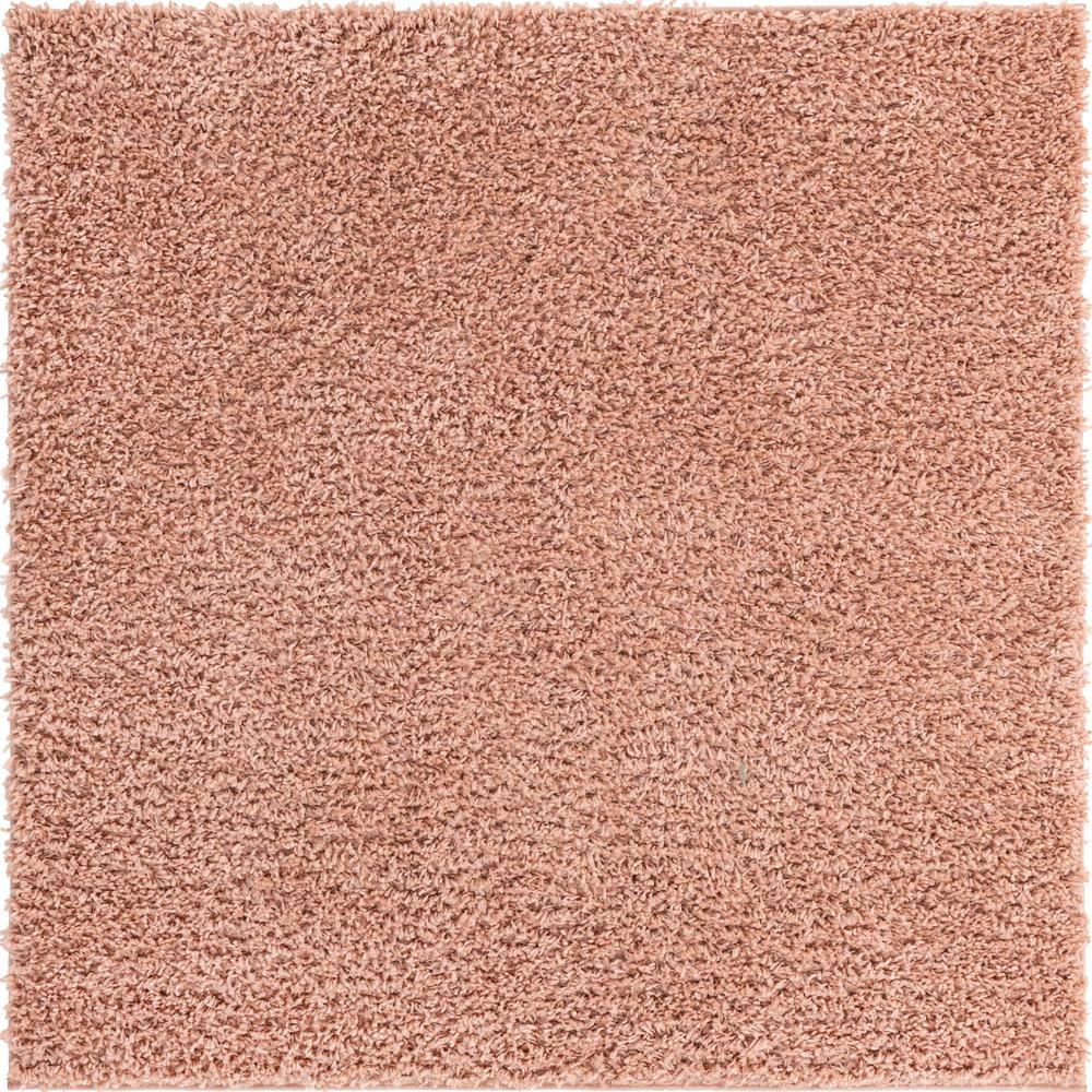 Unique Loom 5 Ft Square Rug in Dusty Rose (3153392). Picture 1