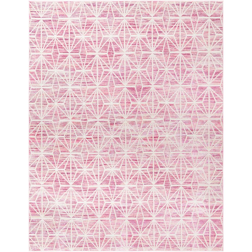 Uptown Fifth Avenue Area Rug 7' 10" x 10' 0", Rectangular Pink. Picture 1