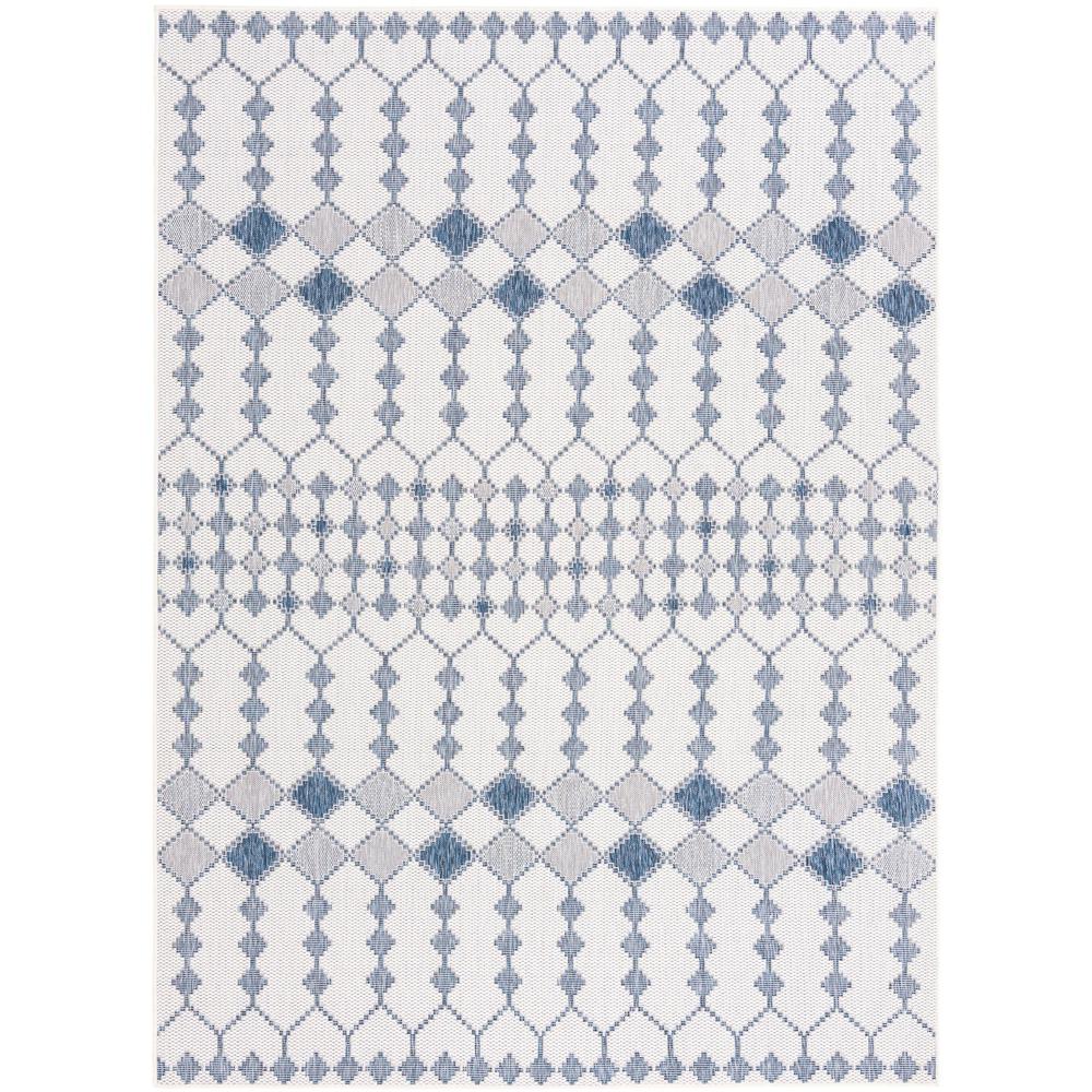 Outdoor Trellis Collection, Area Rug, Ivory, 7' 10" x 11' 0", Rectangular. Picture 1