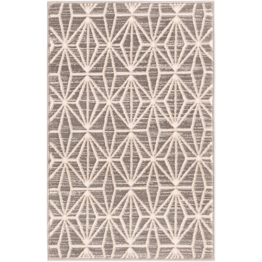 Uptown Fifth Avenue Area Rug 2' 0" x 3' 1", Rectangular Gray. Picture 1