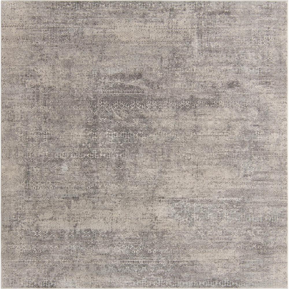 Finsbury Sarah Area Rug 7' 10" x 7' 10", Square Gray. Picture 1