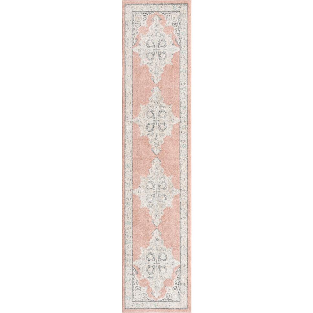 Unique Loom 12 Ft Runner in Pink (3158908). Picture 1