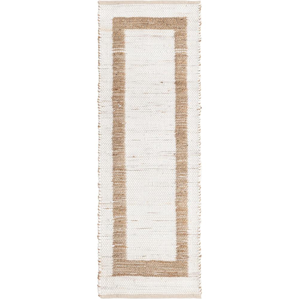 Unique Loom 6 Ft Runner in White (3153256). Picture 1