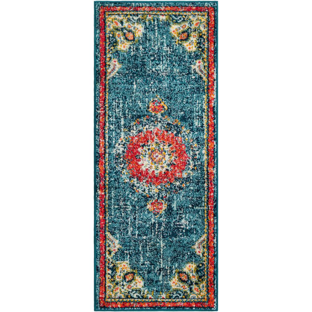 Penrose Alexis Area Rug 2' 0" x 5' 1", Runner Blue. Picture 1