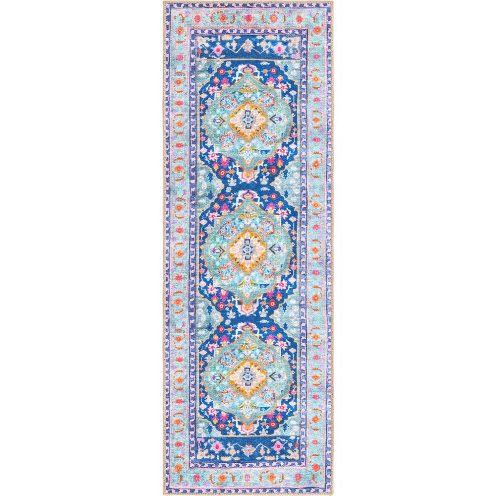 Unique Loom 6 Ft Runner in Blue (3161401). Picture 1