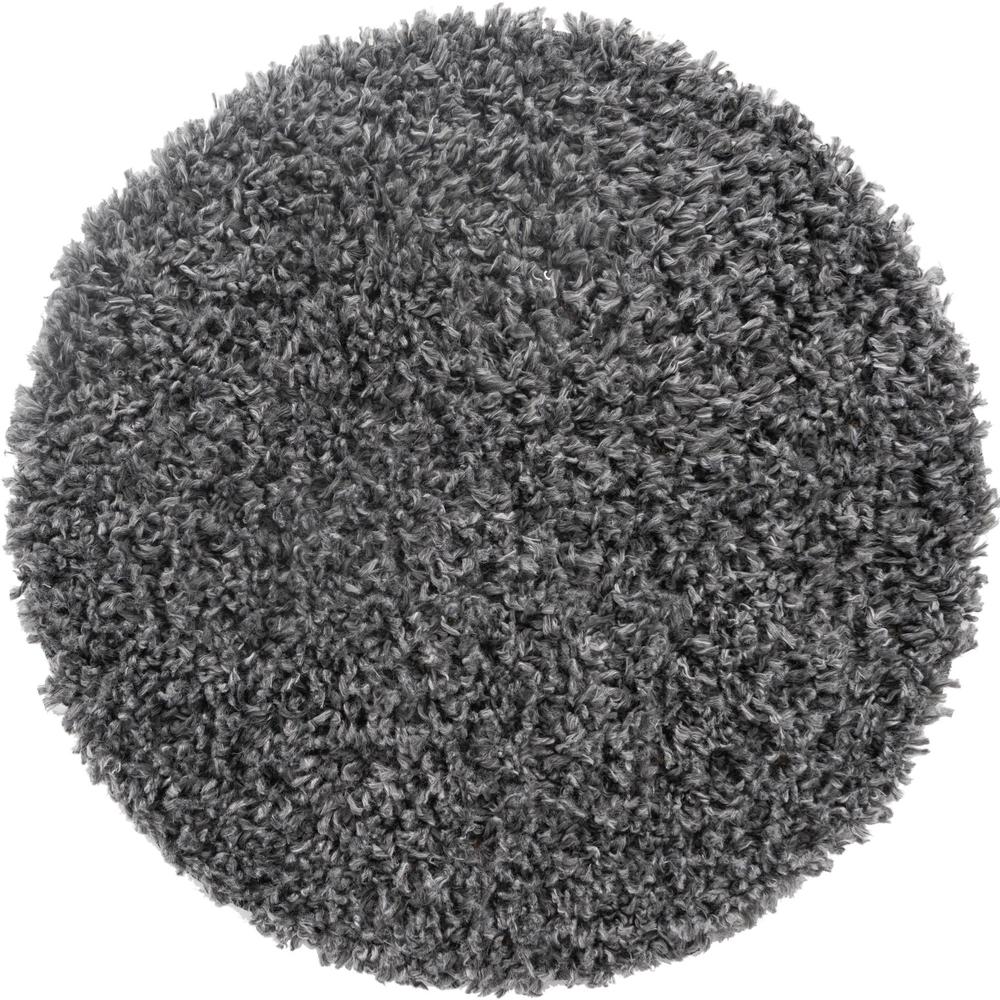Unique Loom 2 Ft Round Rug in Peppercorn (3153373). Picture 1