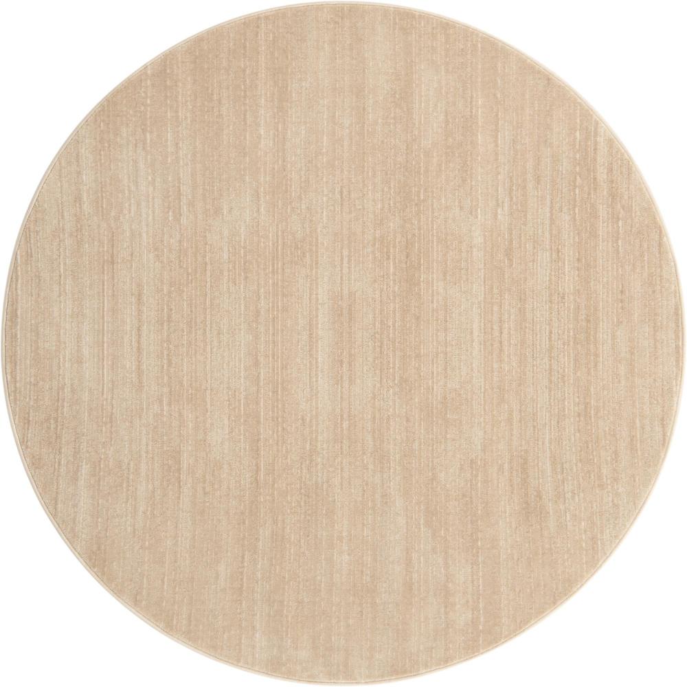 Uptown Madison Avenue Area Rug 5' 3" x 5' 3", Round Beige. Picture 1