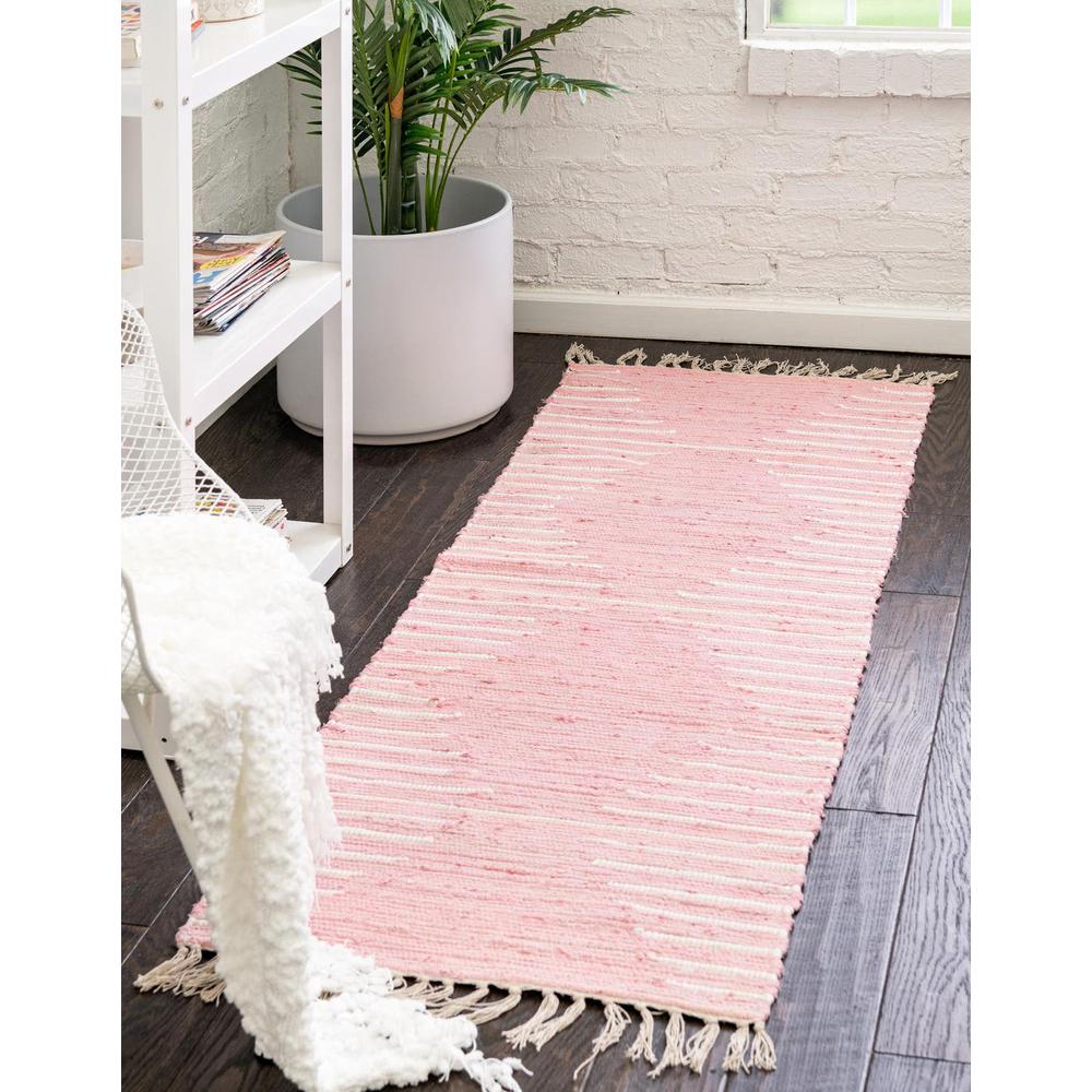 Unique Loom 10 Ft Runner in Pink (3155910). Picture 1
