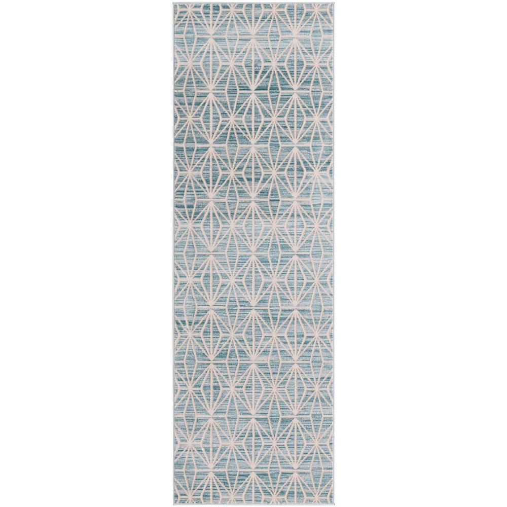 Uptown Fifth Avenue Area Rug 2' 7" x 8' 0", Runner Blue. Picture 1