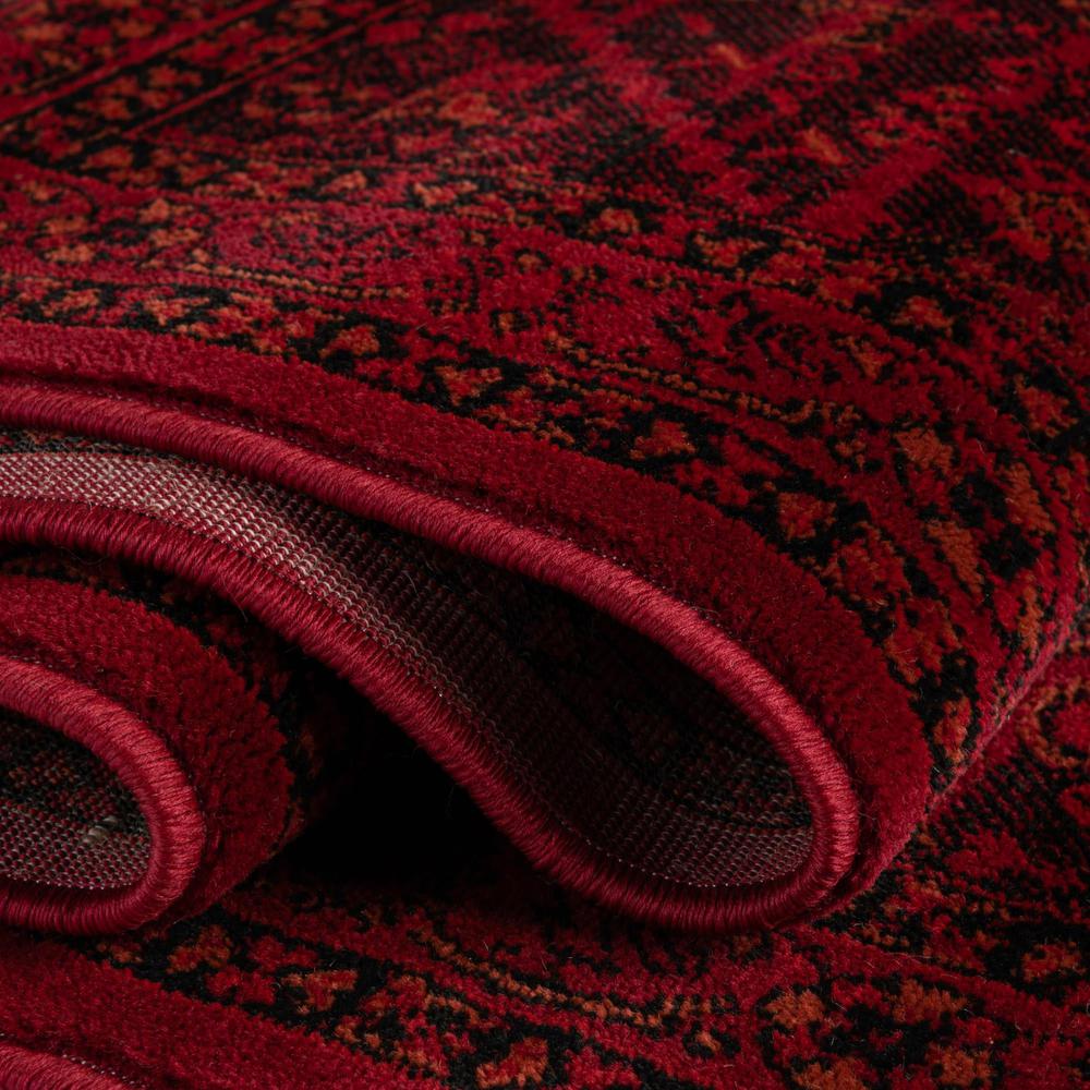 Unique Loom 4 Ft Square Rug in Red (3154196). Picture 5