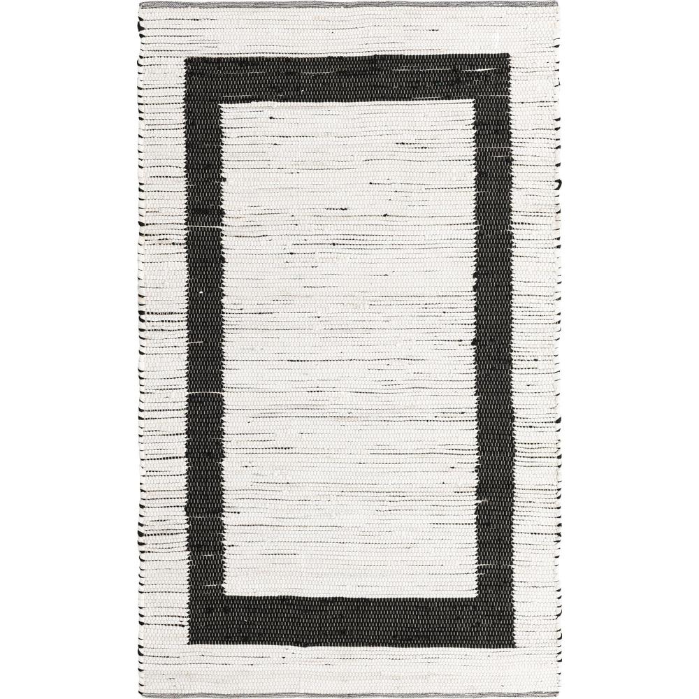 Unique Loom Rectangular 5x8 Rug in White (3153968). Picture 1