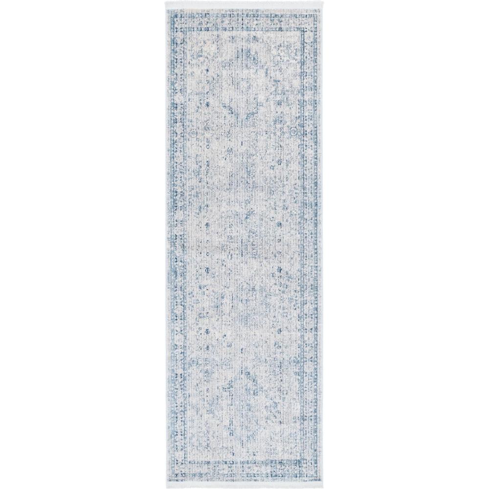 Unique Loom 6 Ft Runner in Gray (3147870). Picture 1