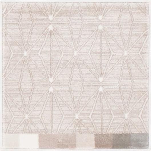 Uptown Fifth Avenue Area Rug 1' 8" x 1' 8", Square Light Brown. Picture 1