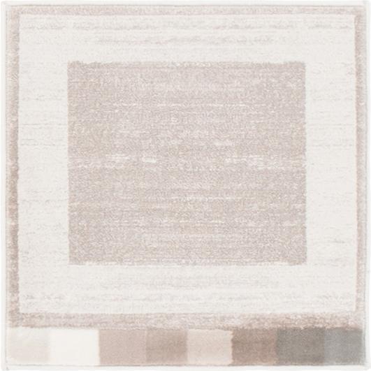 Uptown Yorkville Area Rug 1' 8" x 1' 8", Square Light Brown. Picture 1