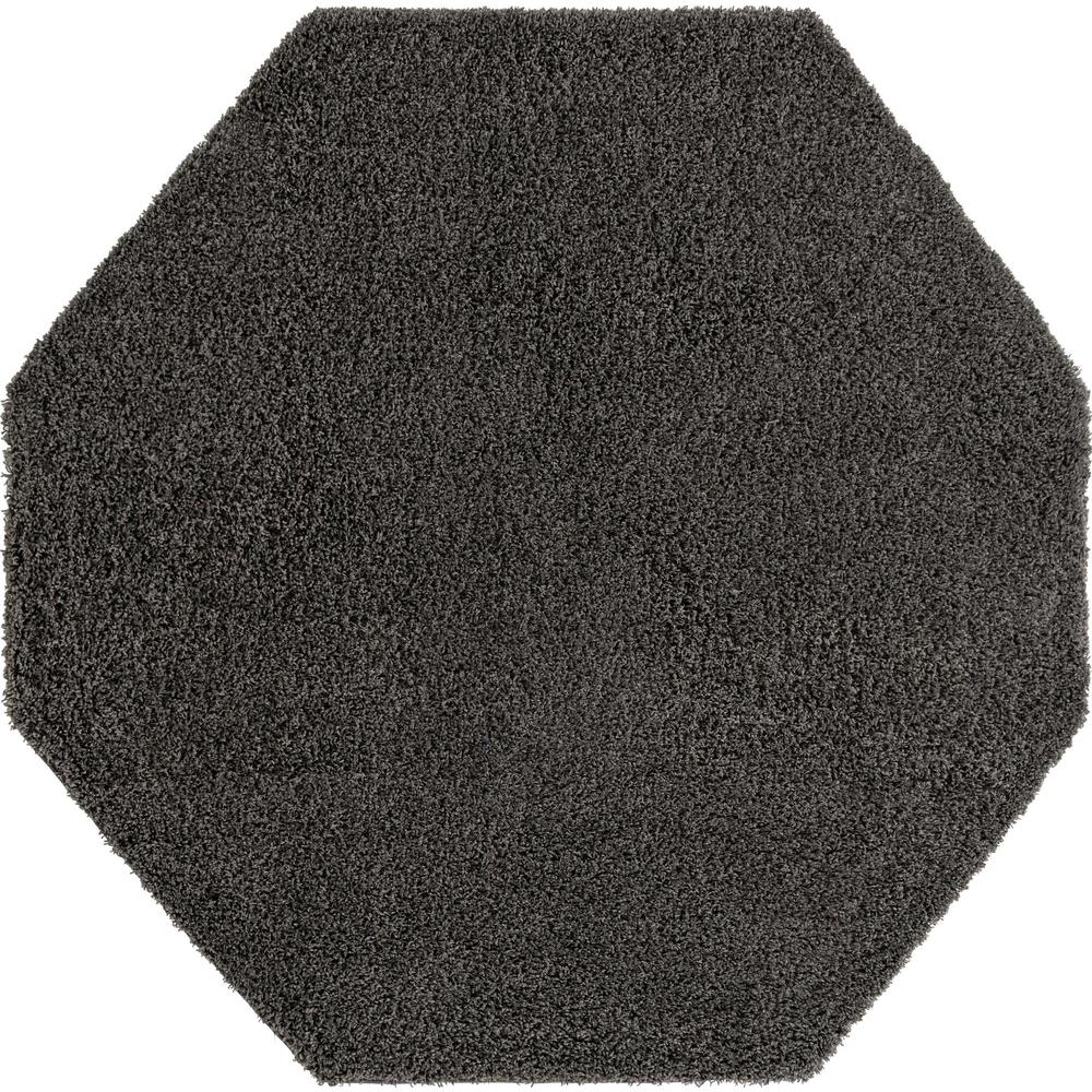 Unique Loom 8 Ft Octagon Rug in Graphite Gray (3151305). Picture 1