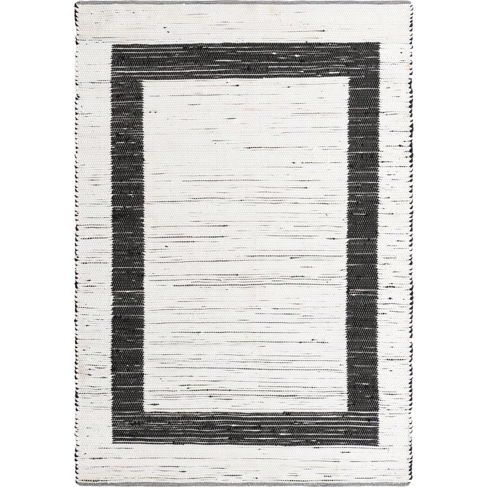 Unique Loom Rectangular 7x10 Rug in White (3153967). Picture 1