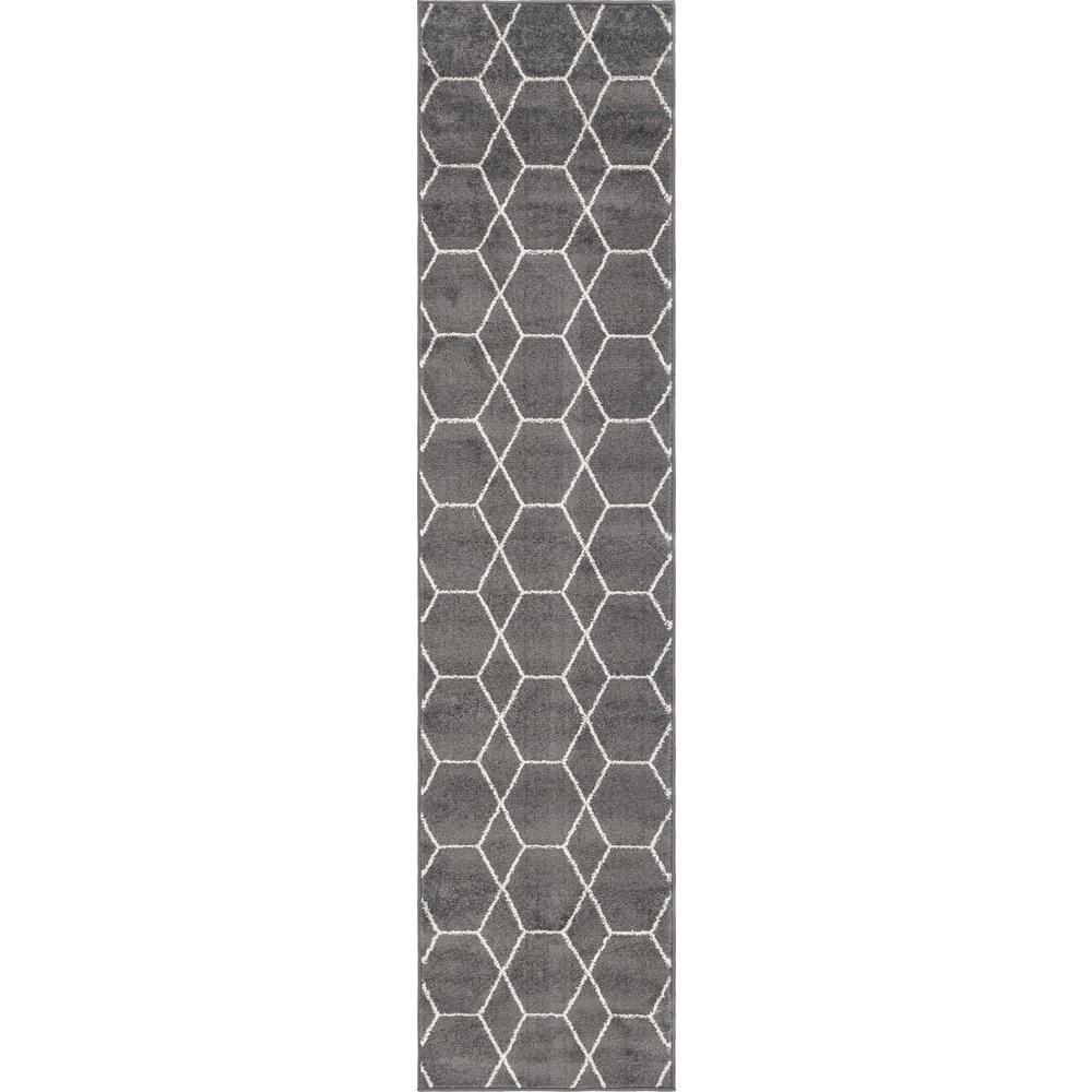 Unique Loom 8 Ft Runner in Dark Gray (3146501). Picture 1