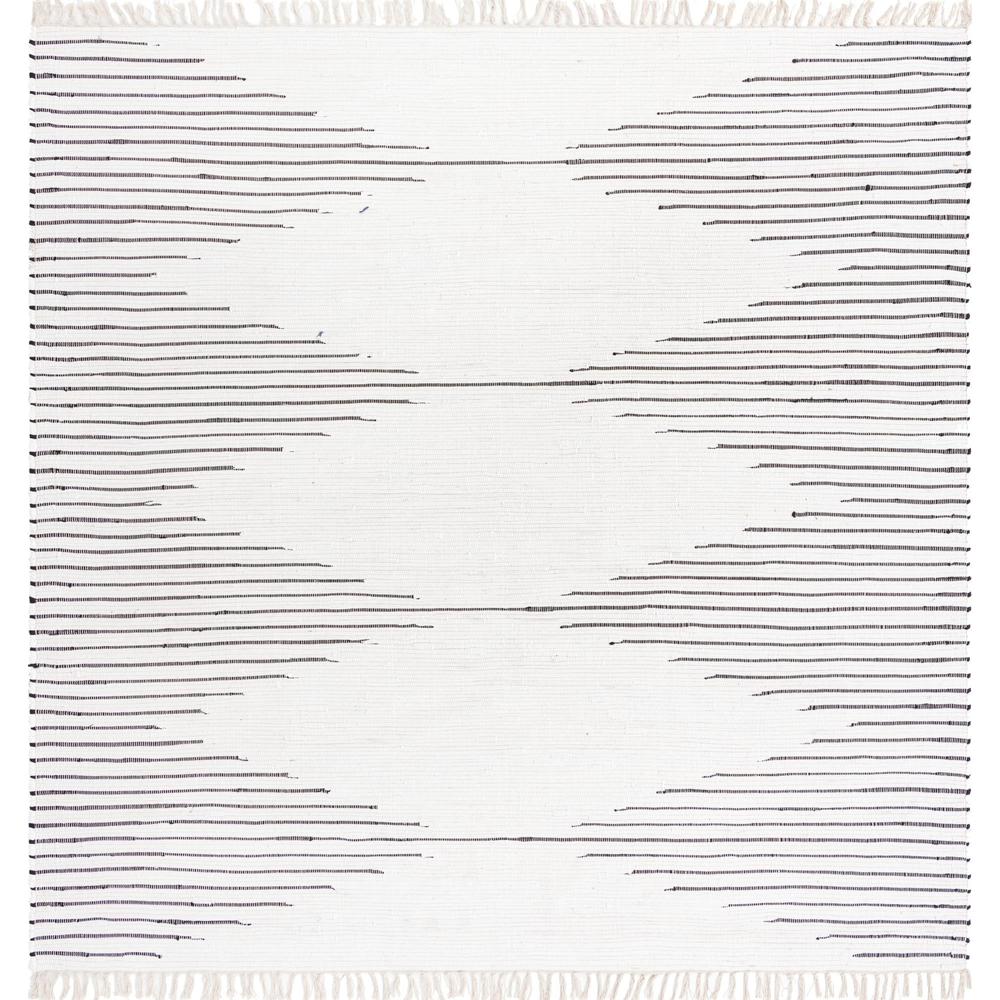 Chindi Cotton Collection, Area Rug, White, 10' 0" x 10' 0", Square. Picture 1
