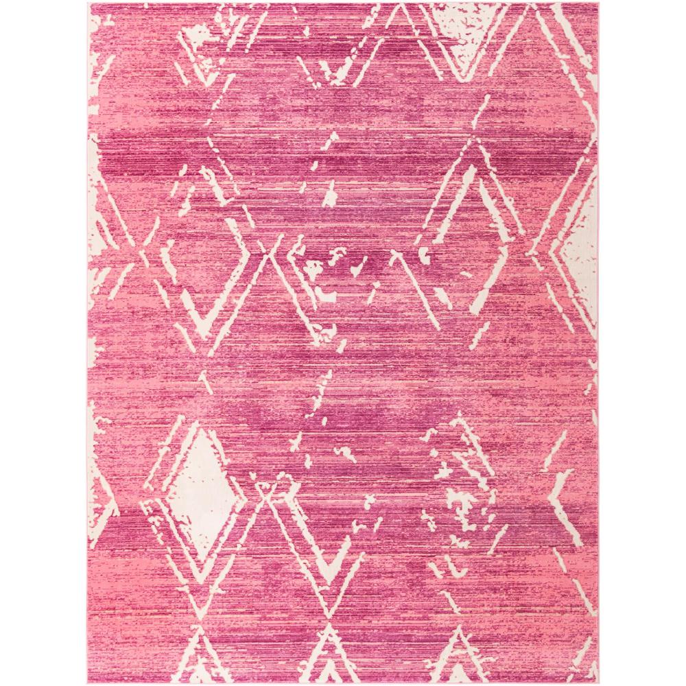 Uptown Carnegie Hill Area Rug 9' 0" x 12' 0", Rectangular Pink. Picture 1