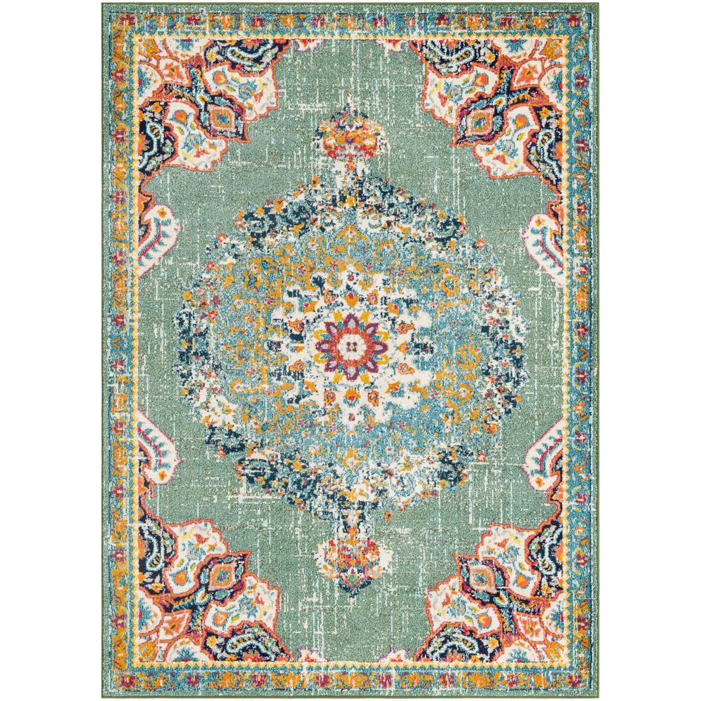 Penrose Alexis Area Rug 7' 1" x 10' 0", Rectangular Green. Picture 1