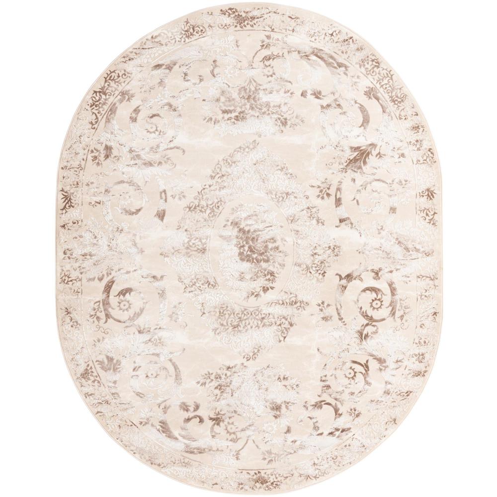 Finsbury Diana Area Rug 7' 10" x 10' 0", Oval Beige. Picture 1