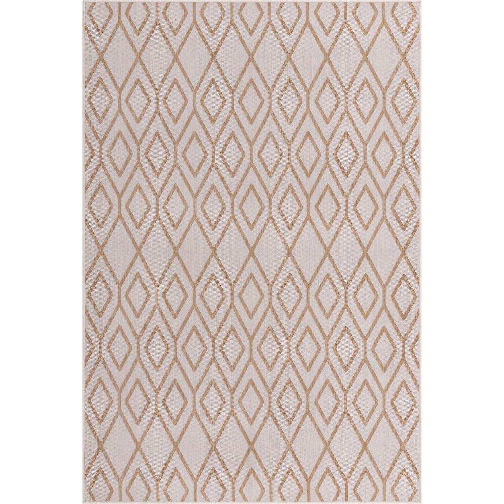 Jill Zarin Outdoor Turks and Caicos Area Rug 6' 0" x 9' 0", Rectangular Beige. Picture 1