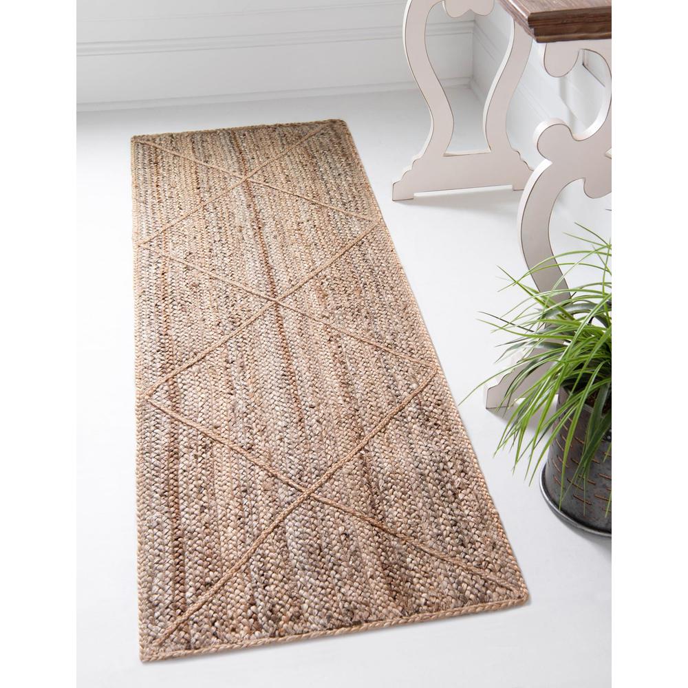 Unique Loom 8 Ft Runner in Natural (3146841). Picture 2