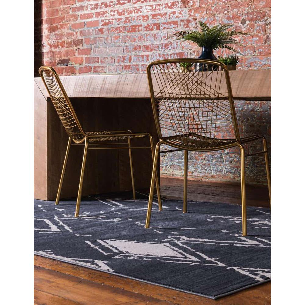 Uptown Carnegie Hill Area Rug 2' 0" x 3' 1", Rectangular Navy Blue. Picture 3