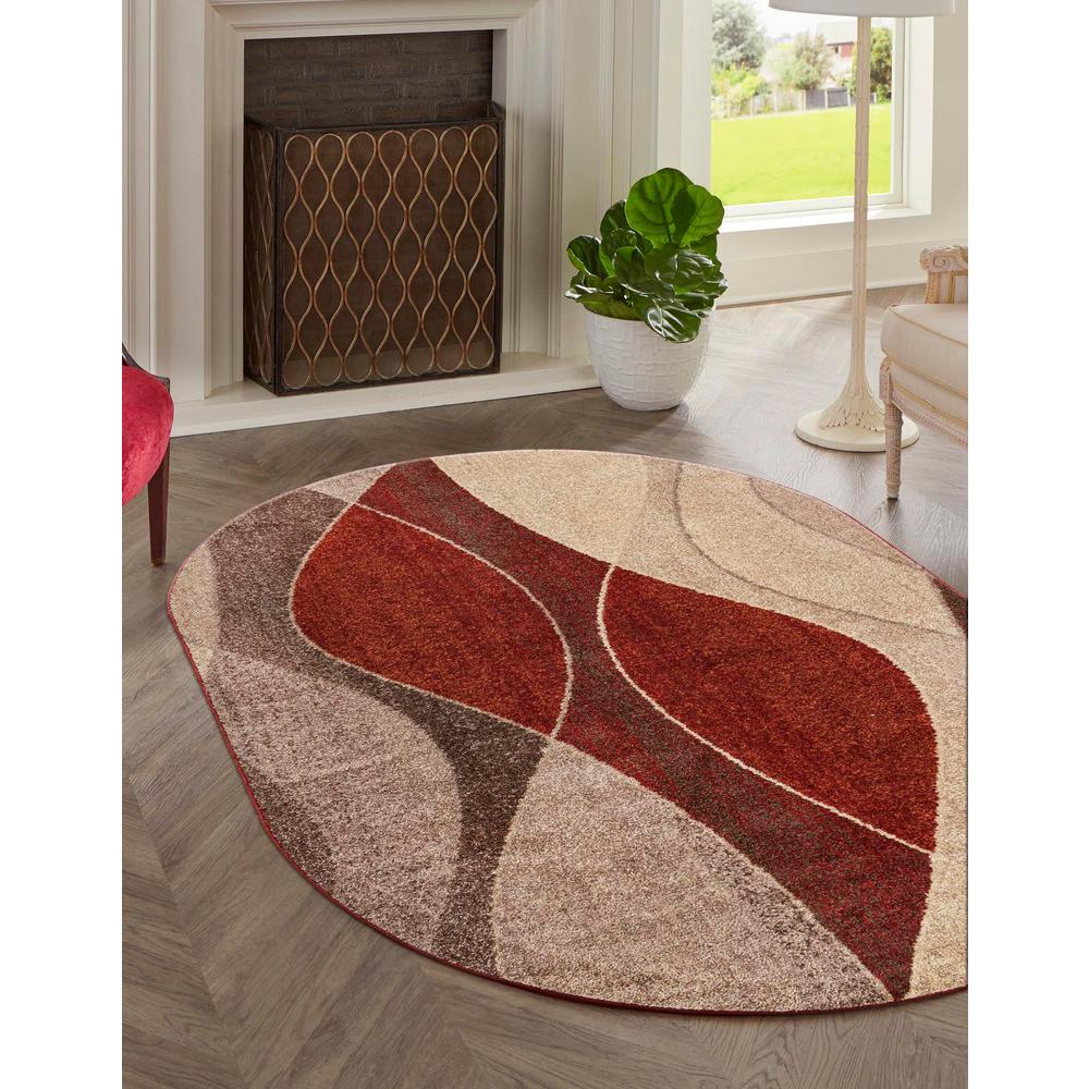 Autumn Collection, Area Rug, Multi, 7' 10" x 10' 0", Oval. Picture 2