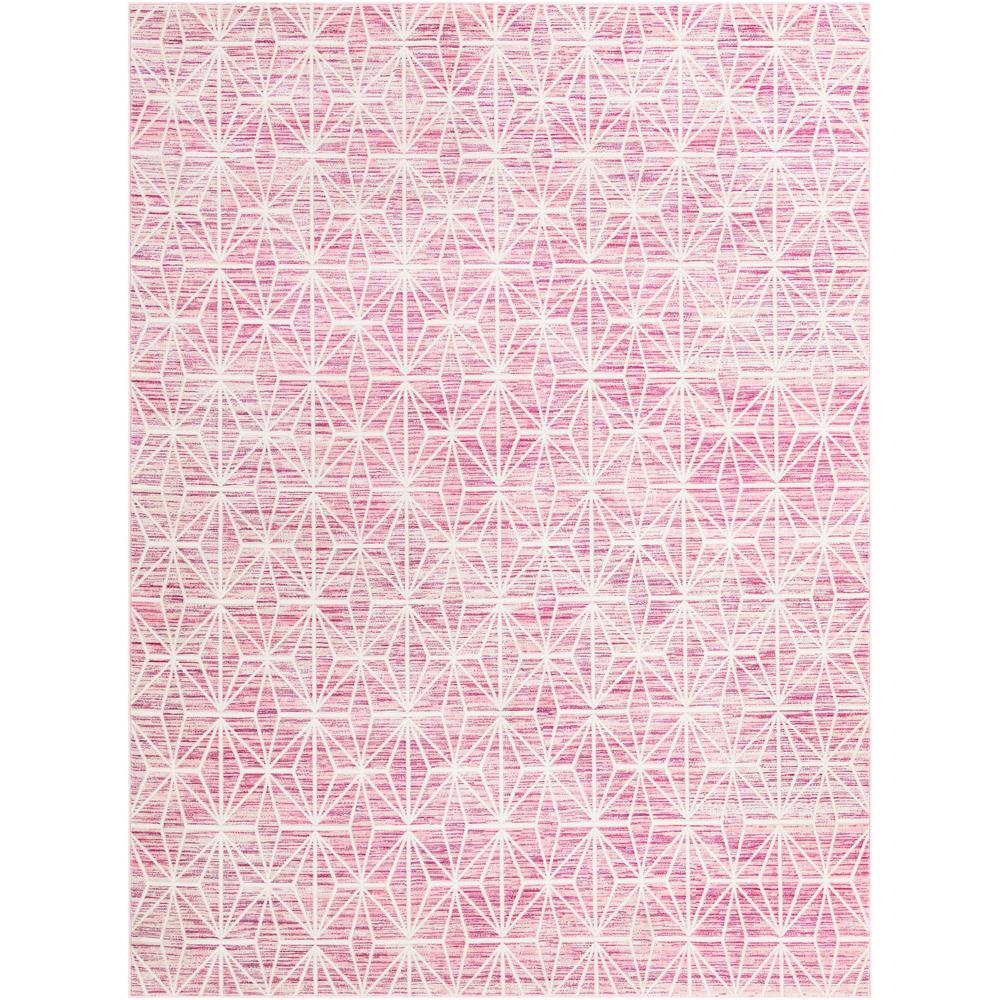 Uptown Fifth Avenue Area Rug 9' 0" x 12' 0", Rectangular Pink. Picture 1