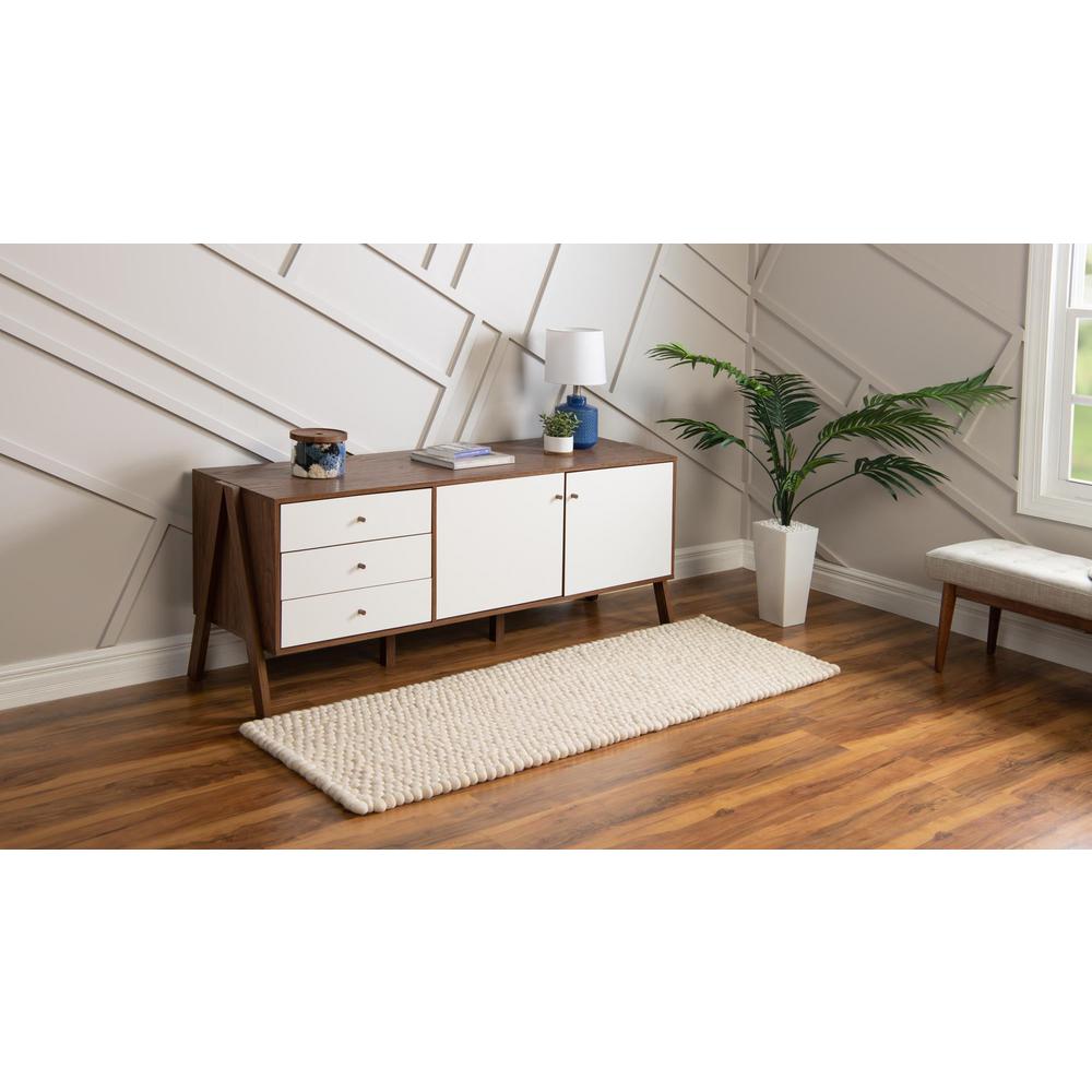 Unique Loom 6 Ft Runner in Ivory (3155857). Picture 3