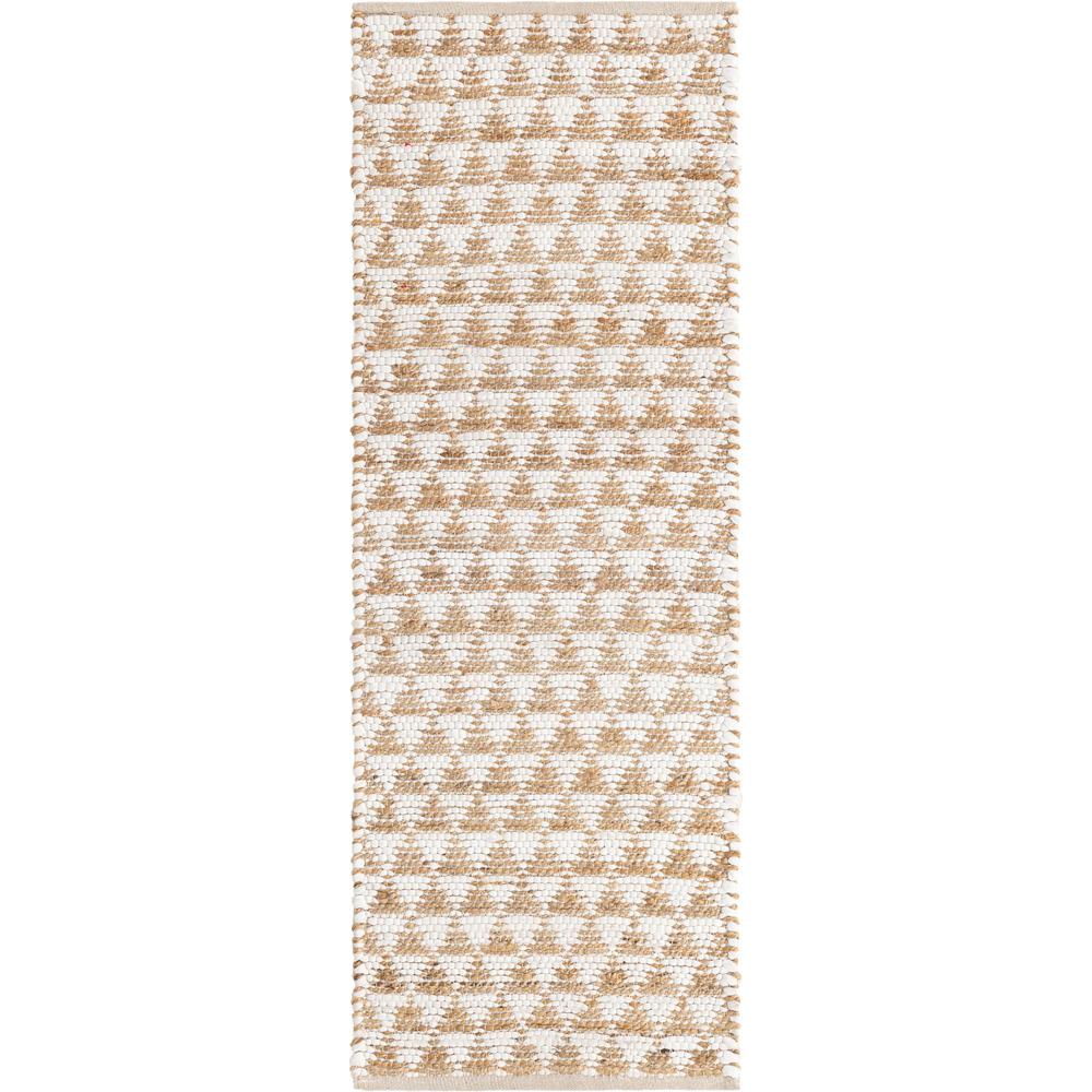 Unique Loom 6 Ft Runner in White (3153274). Picture 1