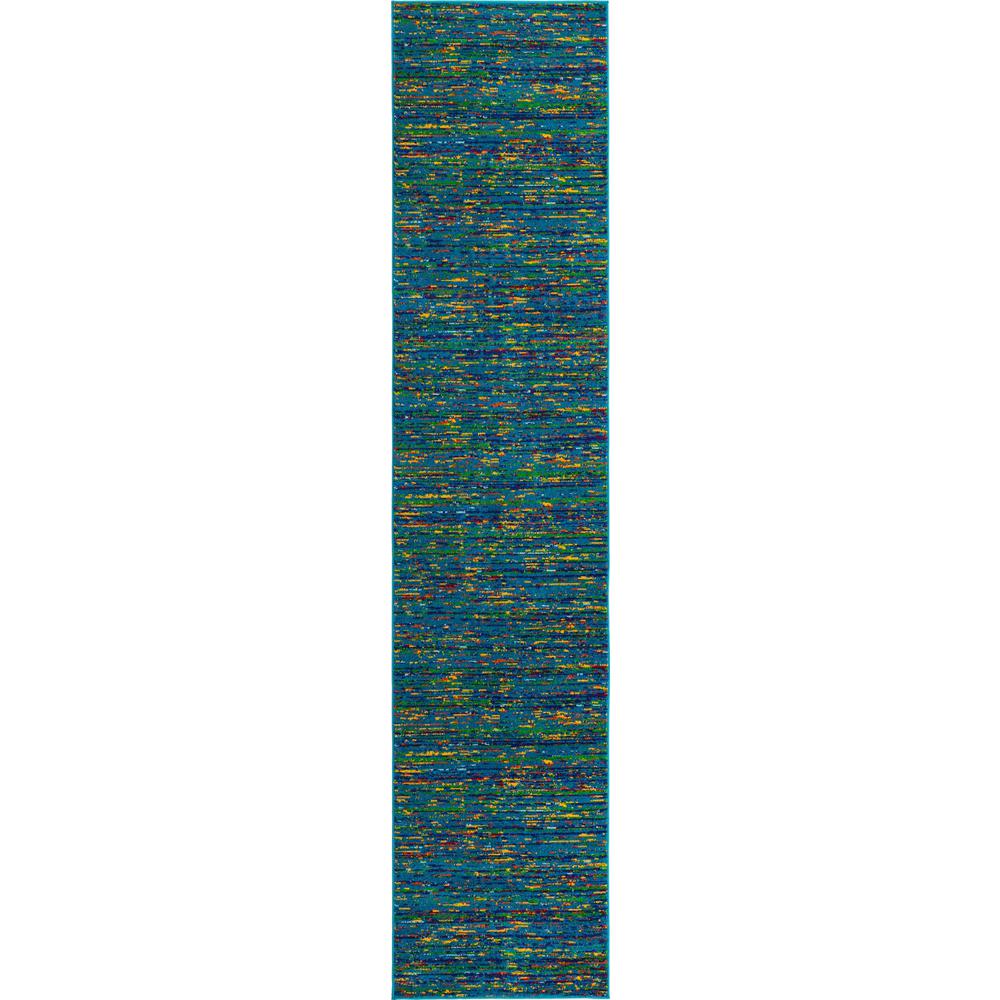 Unique Loom 12 Ft Runner in Blue (3160753). Picture 1