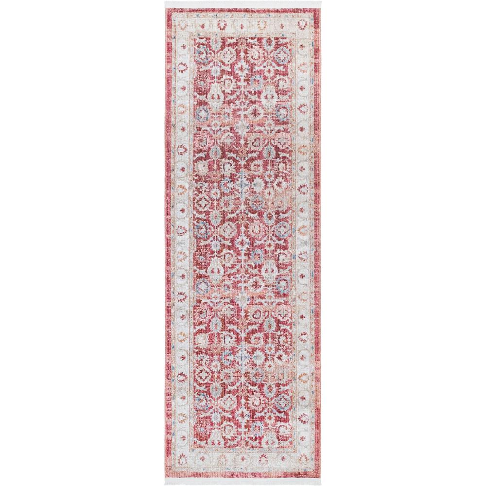 Unique Loom 6 Ft Runner in Red (3147966). Picture 1