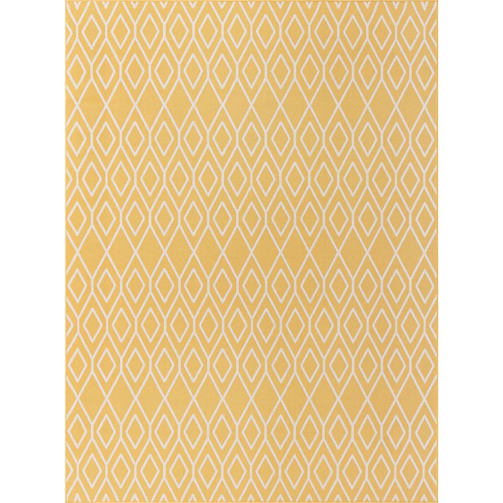 Jill Zarin Outdoor Turks and Caicos Area Rug 9' 0" x 12' 0", Rectangular Yellow Ivory. Picture 1