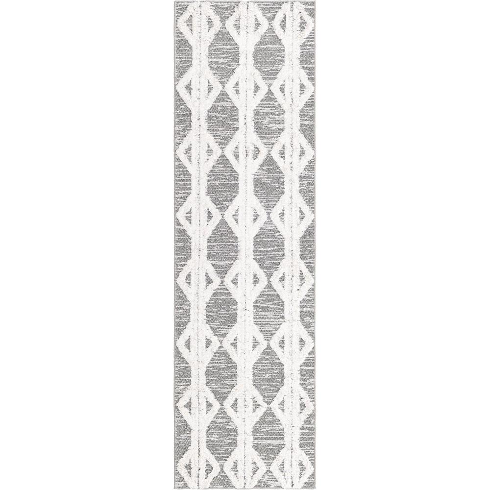 Sabrina Soto Casa Collection, Area Rug, Anthracite Gray, 2' 3" x 8' 0", Runner. Picture 1