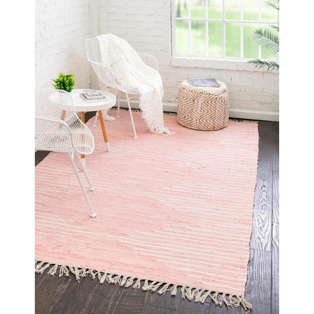 Chindi Cotton Collection, Area Rug, Rose, 2' 0" x 3' 1", Rectangular. Picture 2